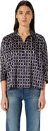 GERARD DAREL Ariane Geometric Print Boxy Blouse
