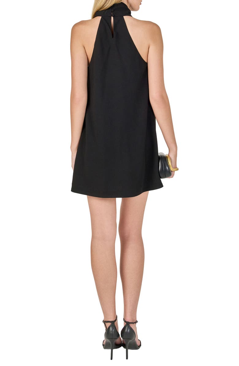 Endless Rose Halter Minidress, Alternate, color, Black