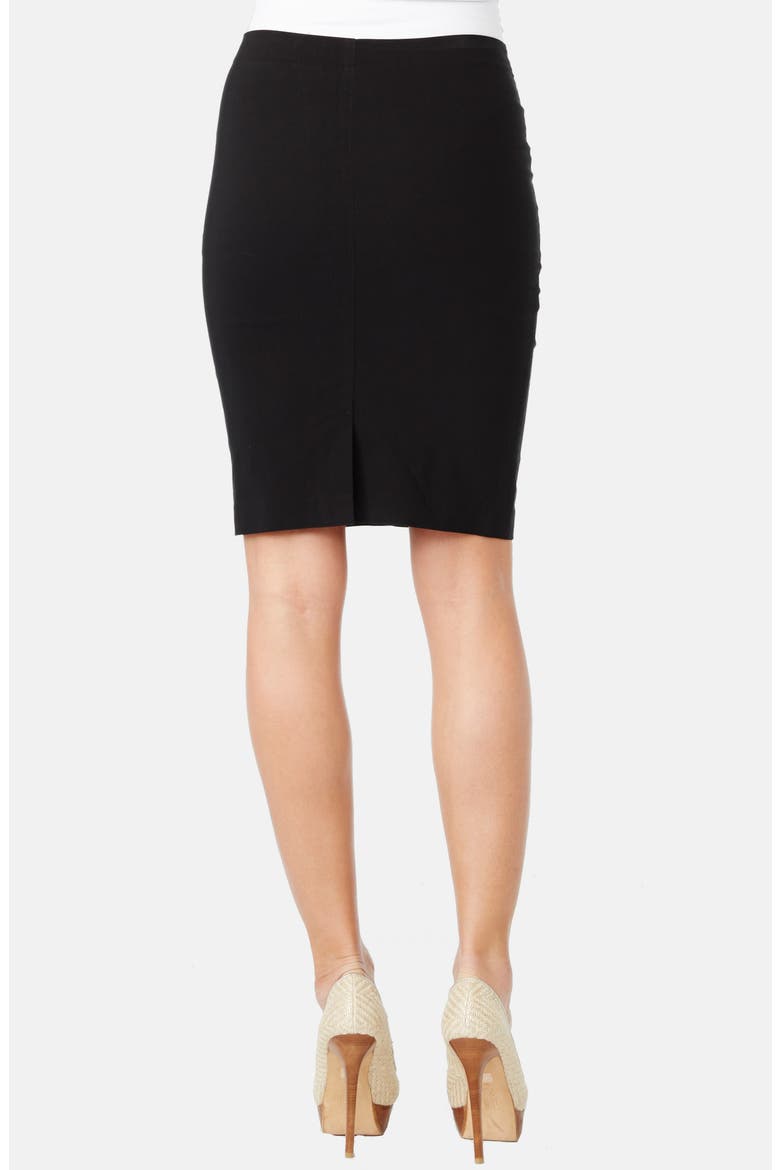 'Pret' Maternity Skirt, Alternate, color, BLACK