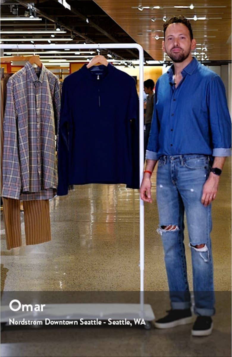 Crown Crafted Excursionist Flex Merino Wool Blend Quarter Zip Pullover, sales video thumbnail