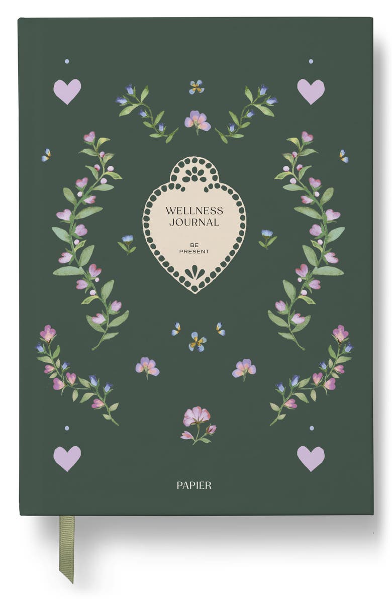 Papier Pressed Flowers Wellness Journal, Main, color, 