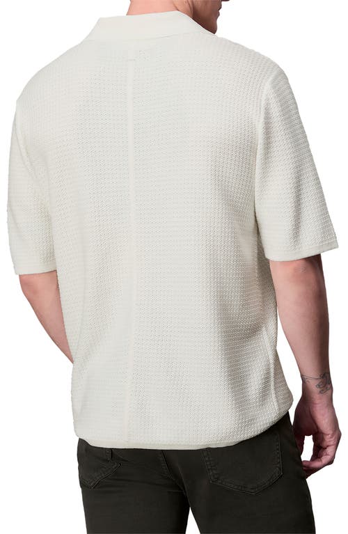 Rag & Bone Hayes Polo Sweater In White