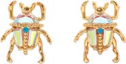 Girls Crew Beetle Stud Earrings