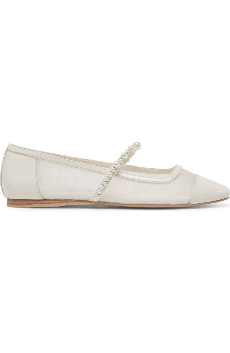 Dolce Vita Rollin' Pearl Mary Jane Flat, Alternate, color, White Mesh