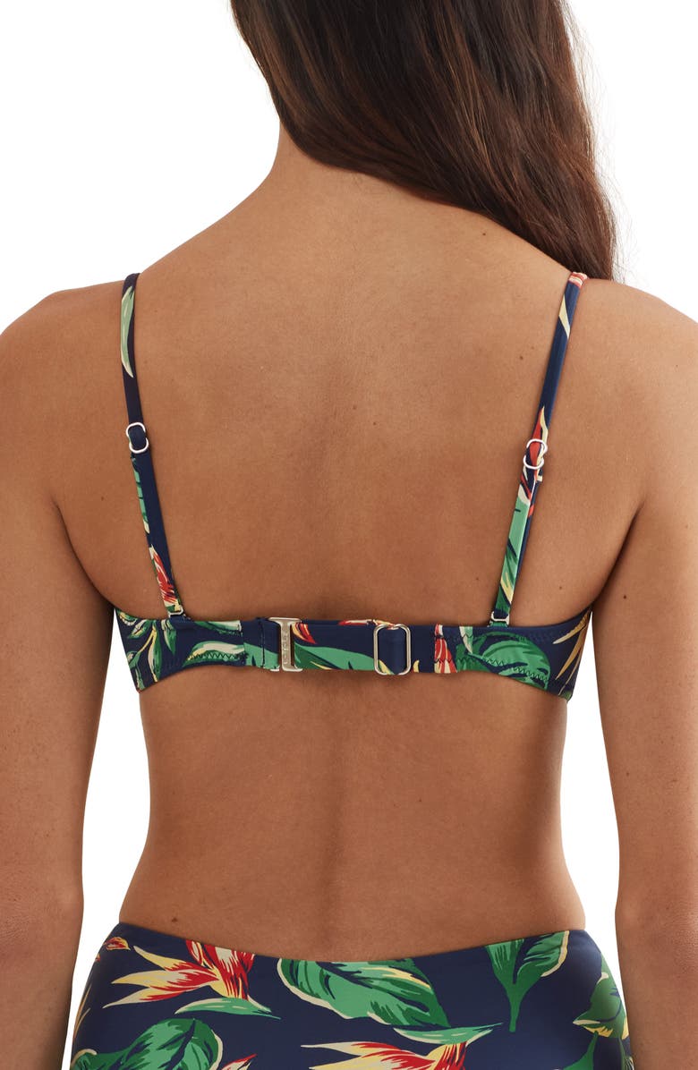 Polo Ralph Lauren Bandeau Bikini Top, Alternate, color, Blue Multi