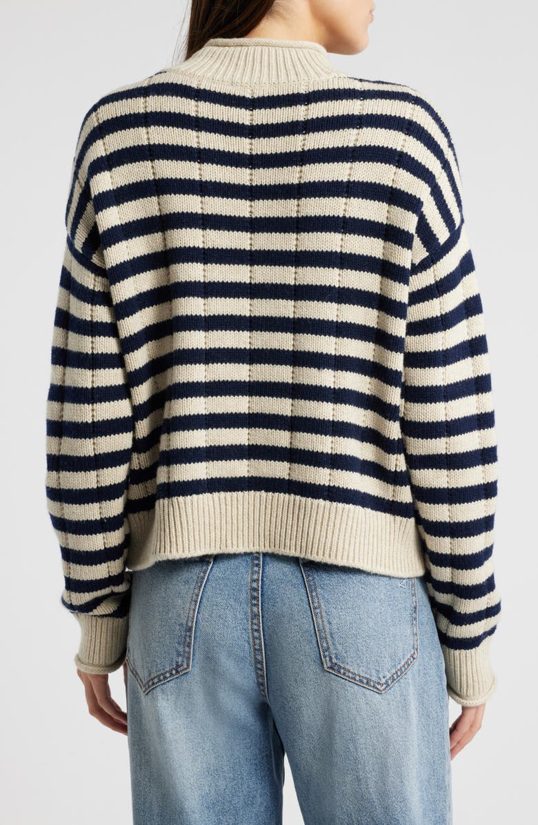 Rails Corrine Stripe Mock Neck Sweater, Alternate, color, 