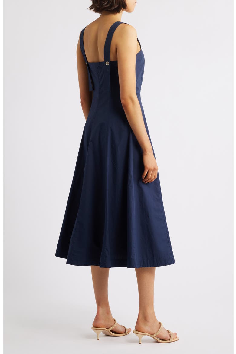 Alfreda Fit & Flare Midi Dress, Alternate, color, BLEU MARINE