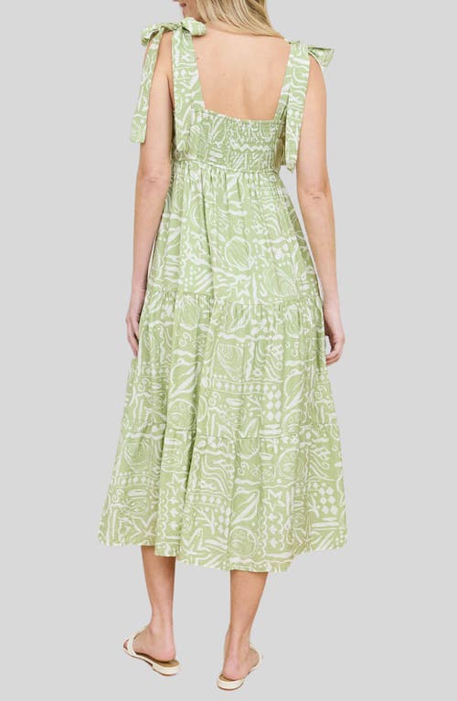 BLU PEPPER BLU PEPPER SQUARE NECK MIDI DRESS