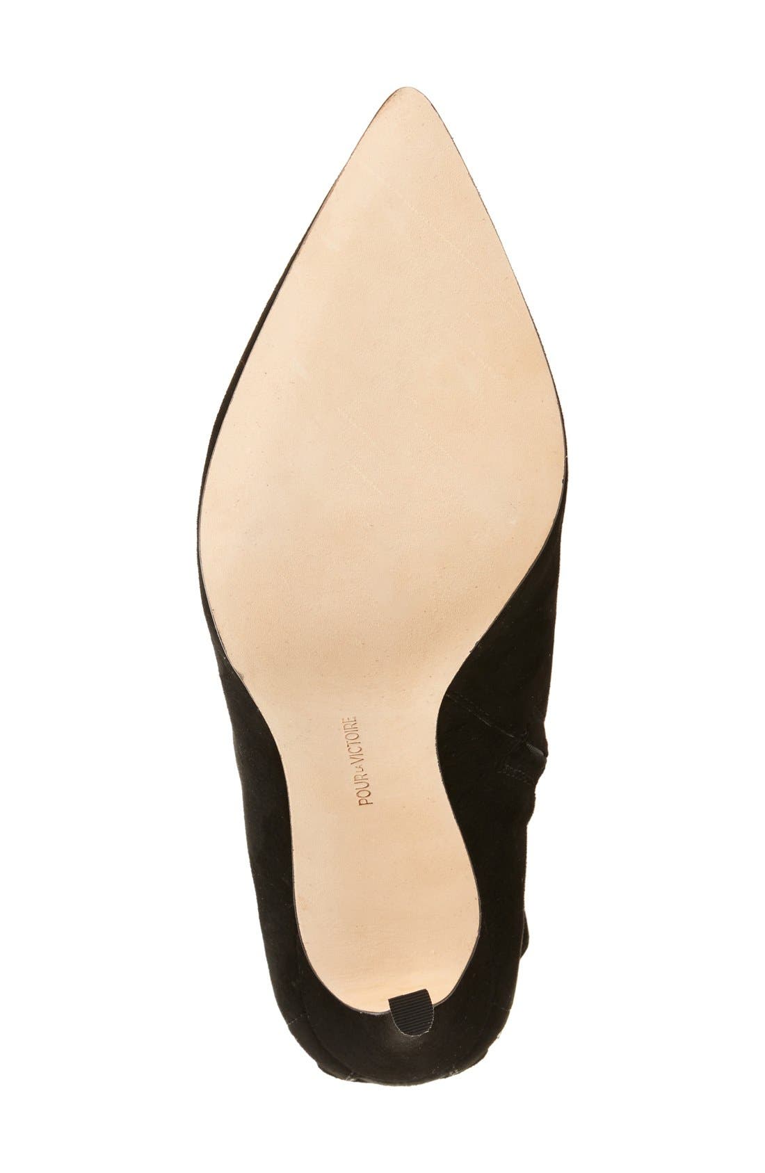 'Caterina' Over the Knee Boot, Alternate, color, BLACK SUEDE