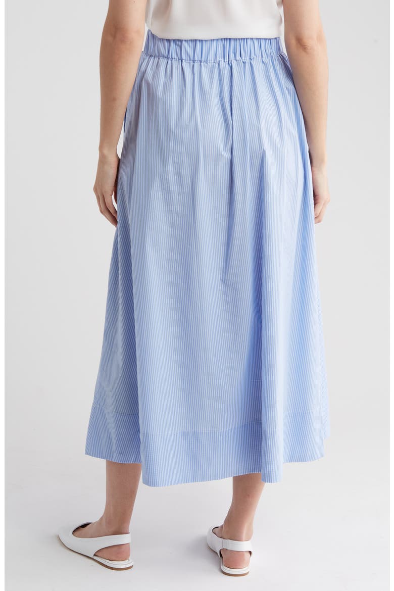 Cotton Poplin Skirt, Alternate, color, BLUE STRIPE