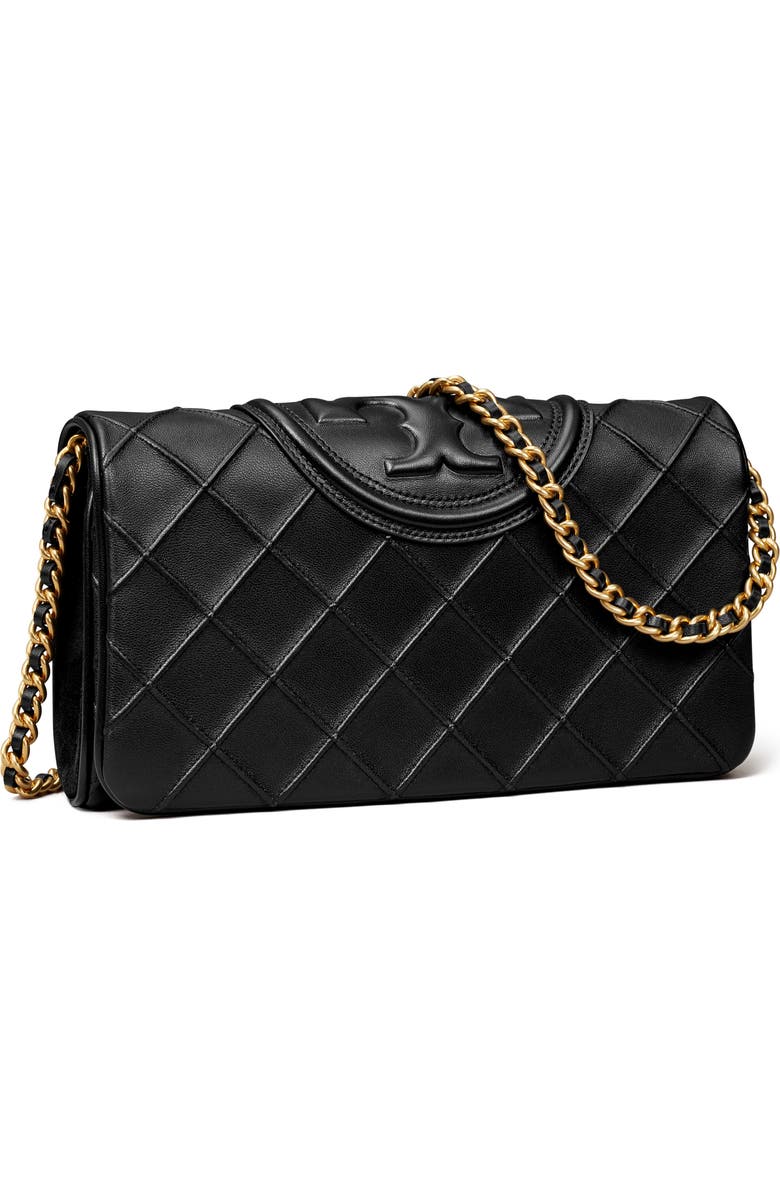 Tory Burch Fleming Soft Leather Clutch, Alternate, color,