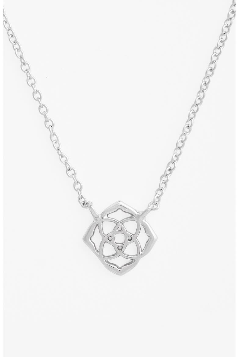 'Decklyn' Pendant Necklace, Main, color, SILVER