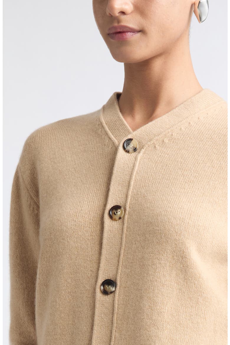 Classic Cashmere Blend Cardigan, Alternate, color, 2645 WAX
