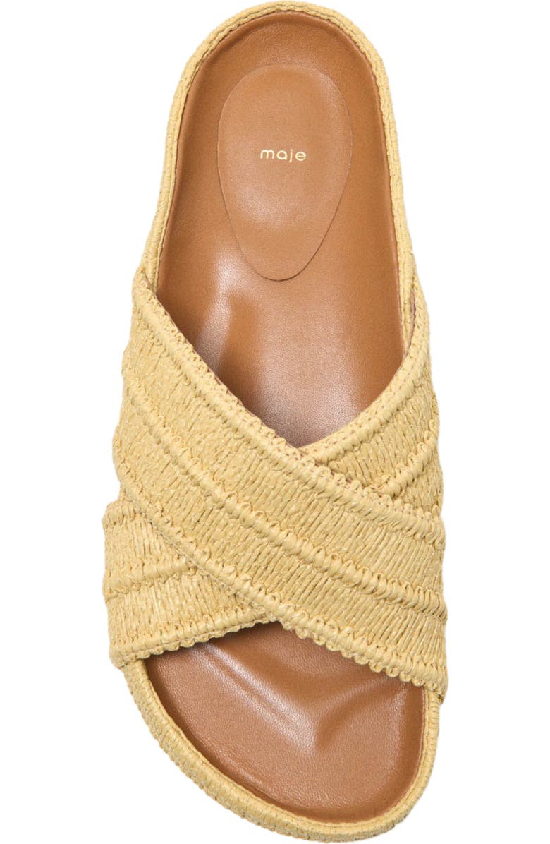 maje Platform sandals, Alternate, color, Beige