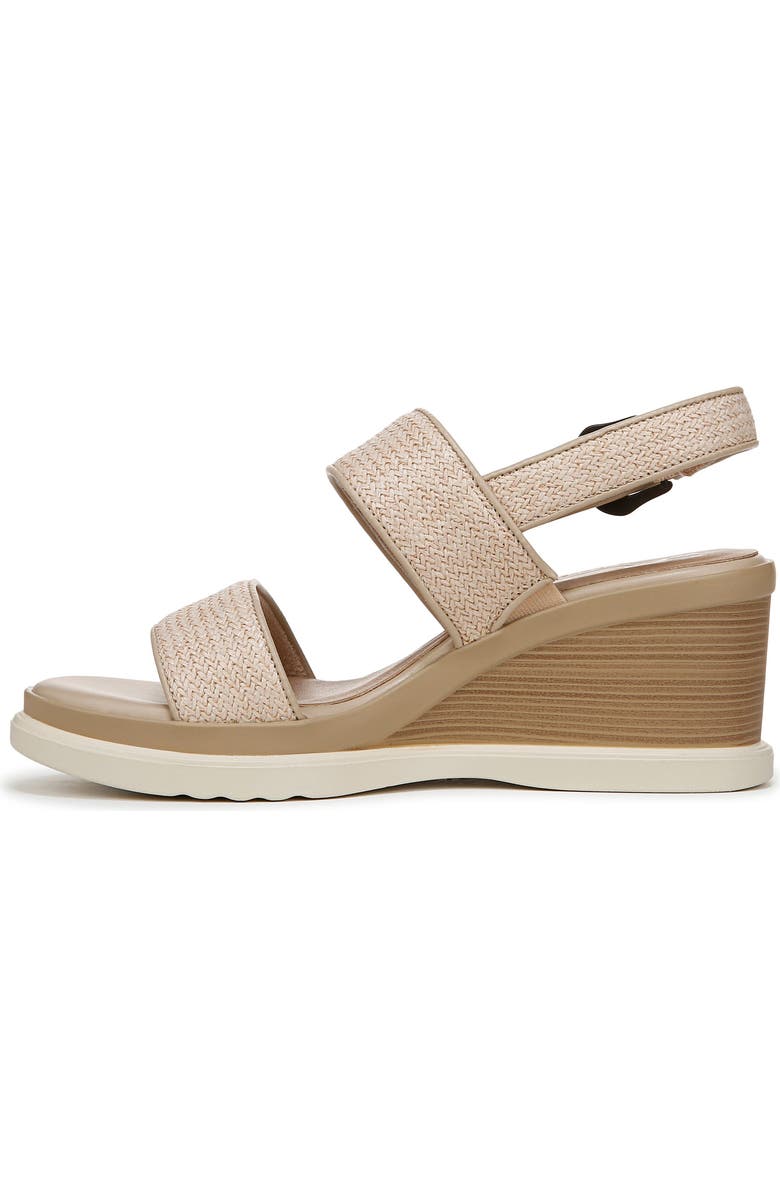 SOUL NATURALIZER Livia Raffia Wedge Sandal, Alternate, color, Light Natural Fabric