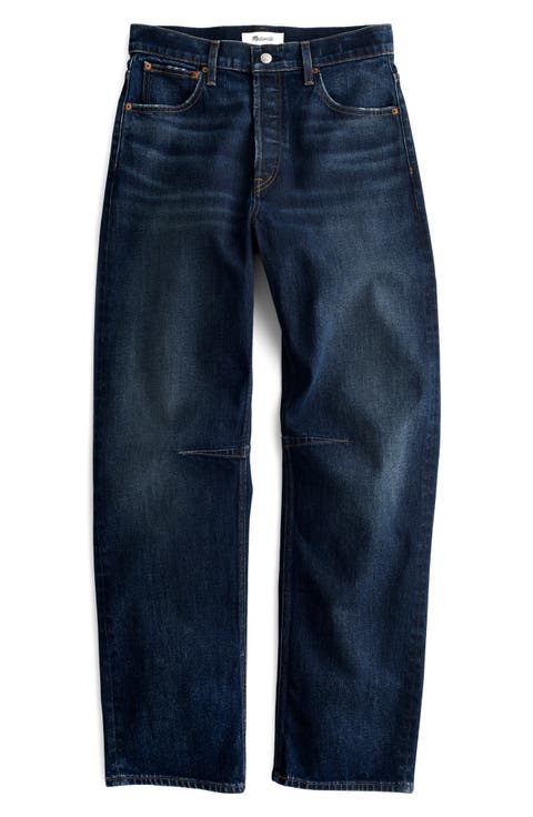 Darted Barrel Leg Jeans