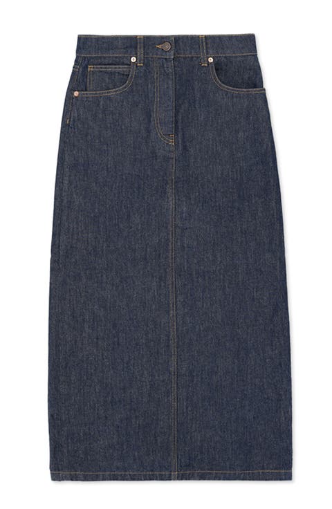 Jorgy Indigo Rinse Denim Skirt