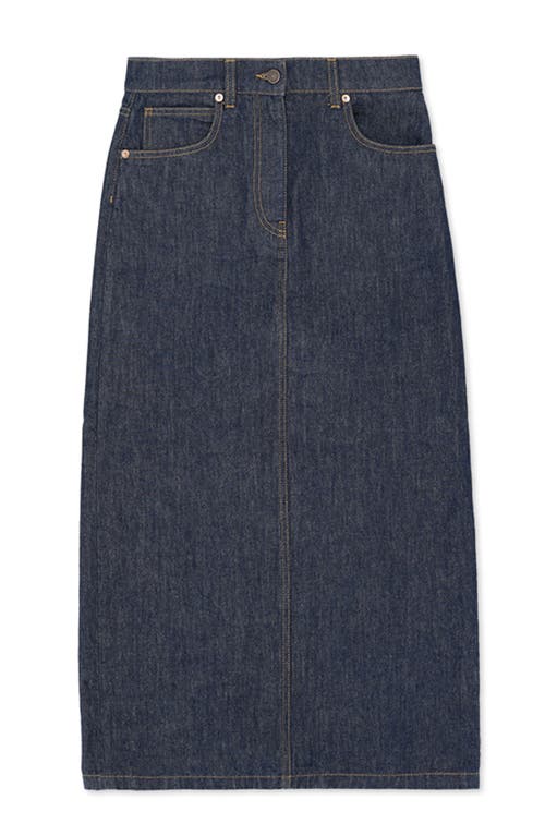 Fortela Jorgy Indigo Rinse Denim Skirt In Blue