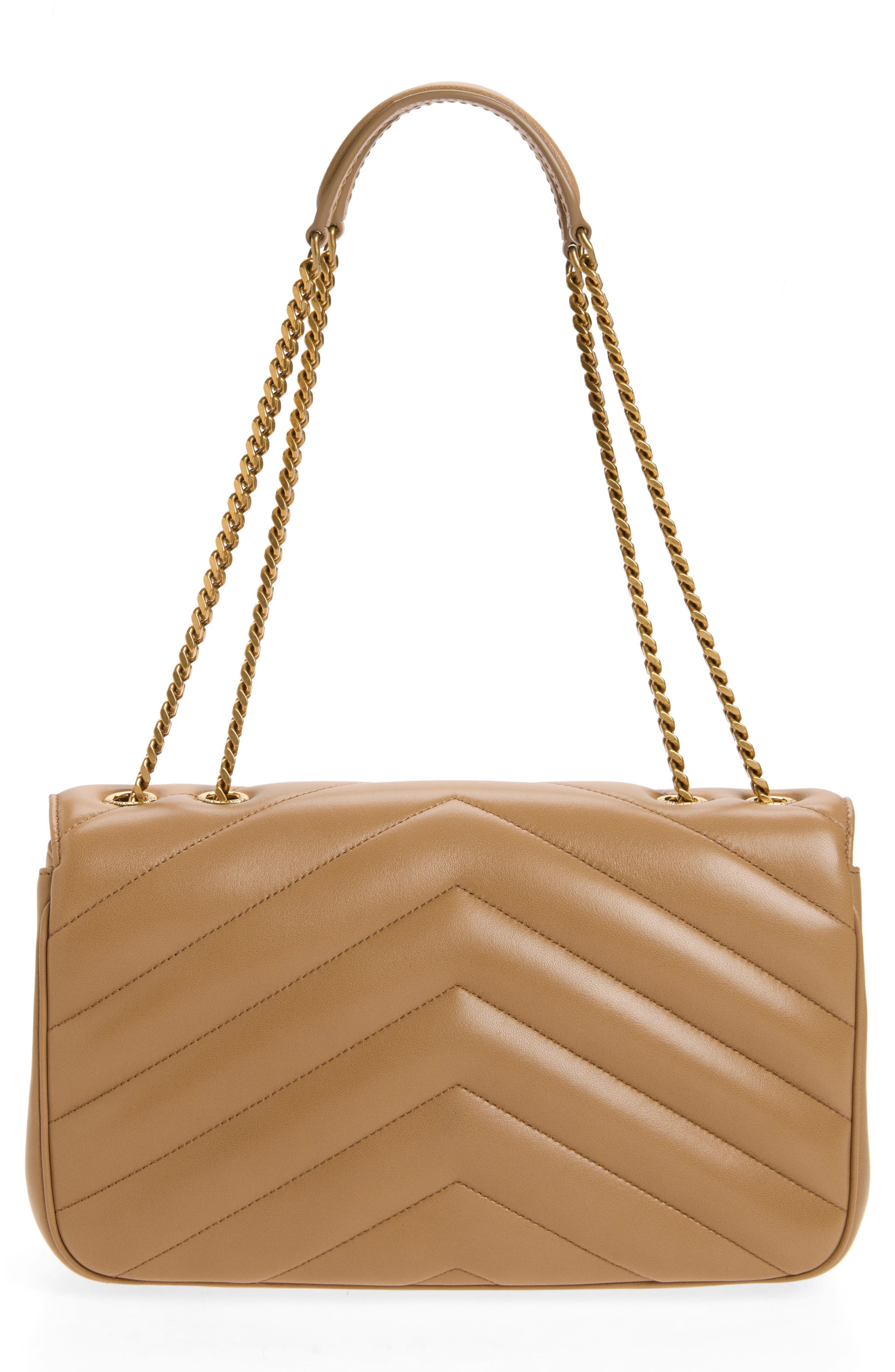 Medium Loulou Quilted Leather Shoulder Bag, Alternate, color, NATURAL TAN