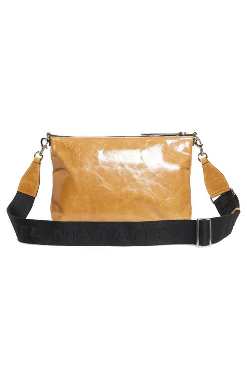 Isabel Marant Nessah Leather Crossbody Bag In Brown
