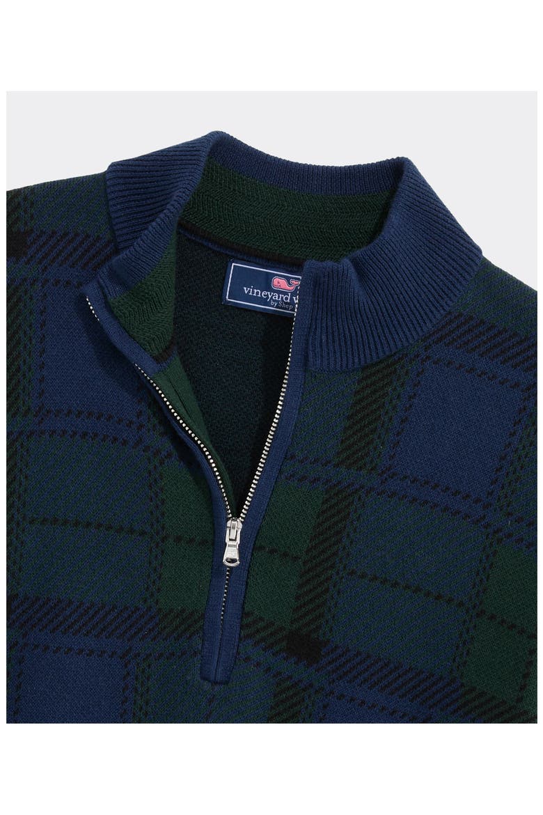 Kids' Blackwatch Boathouse Quarter Zip Pullover, Alternate, color, NAUTICAL NAVY