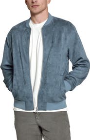 7 Diamonds Evolution Faux Suede Bomber Jacket
