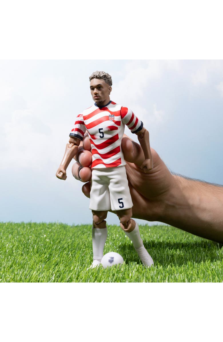 Banbo Toys Sockers 2026 USMNT Antonee Robinson Home Jersey 8" Soccer Action Figure, Alternate, color, Red