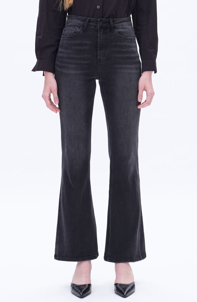 Bayeas High Waist Distressed Bootcut Jeans, Main, color, 