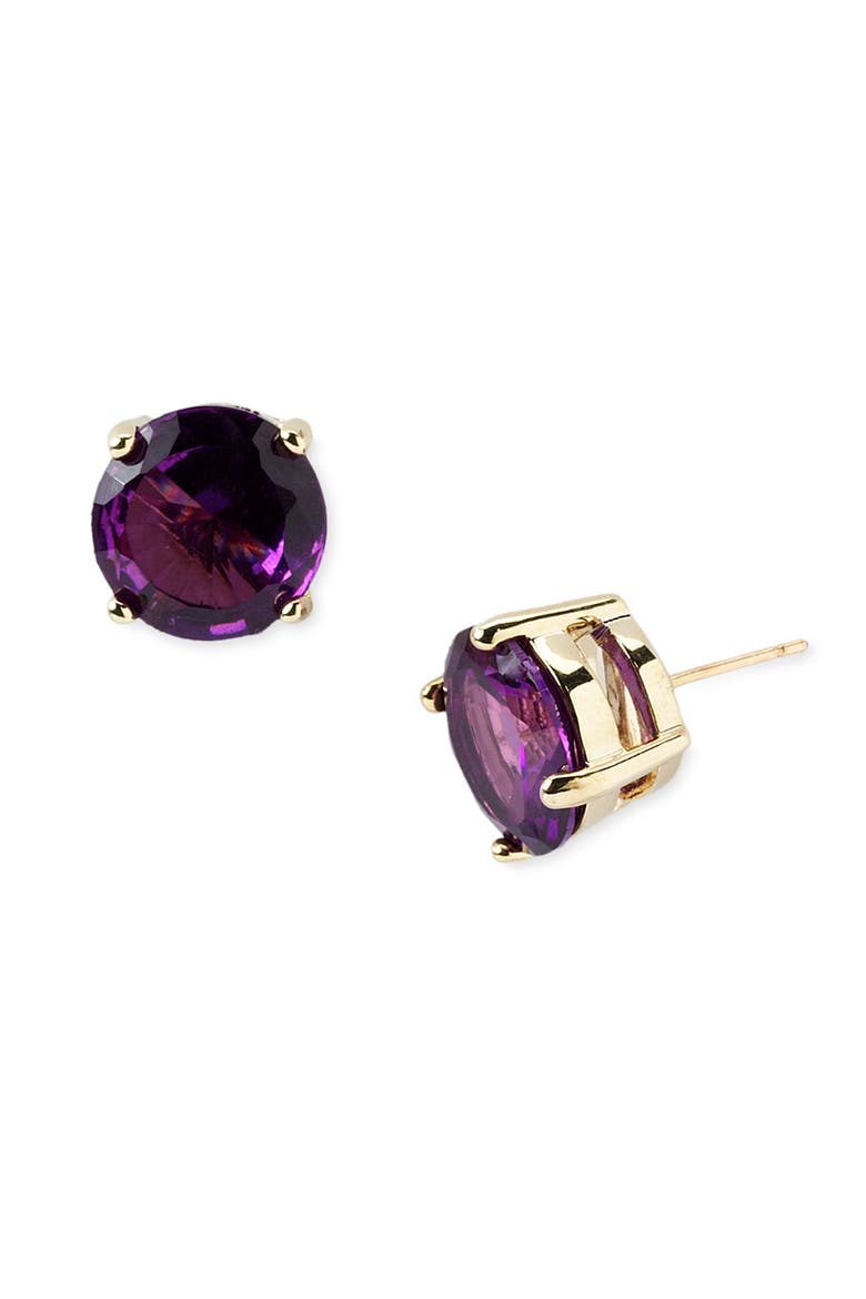 colored stone stud earrings, Main, color, PURPLE GUMDROP