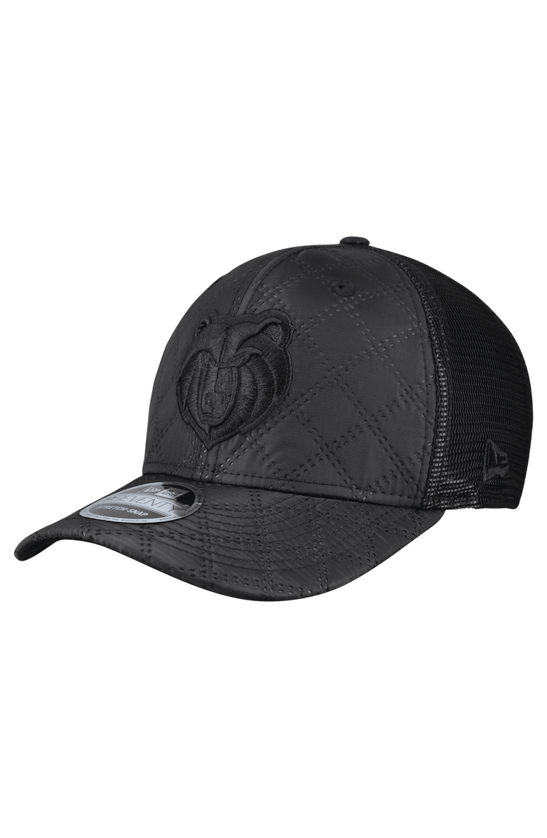 New Era Men's New Era  Black Memphis Grizzlies Quilted 9SEVENTY Trucker Adjustable Hat, Main, color, Black