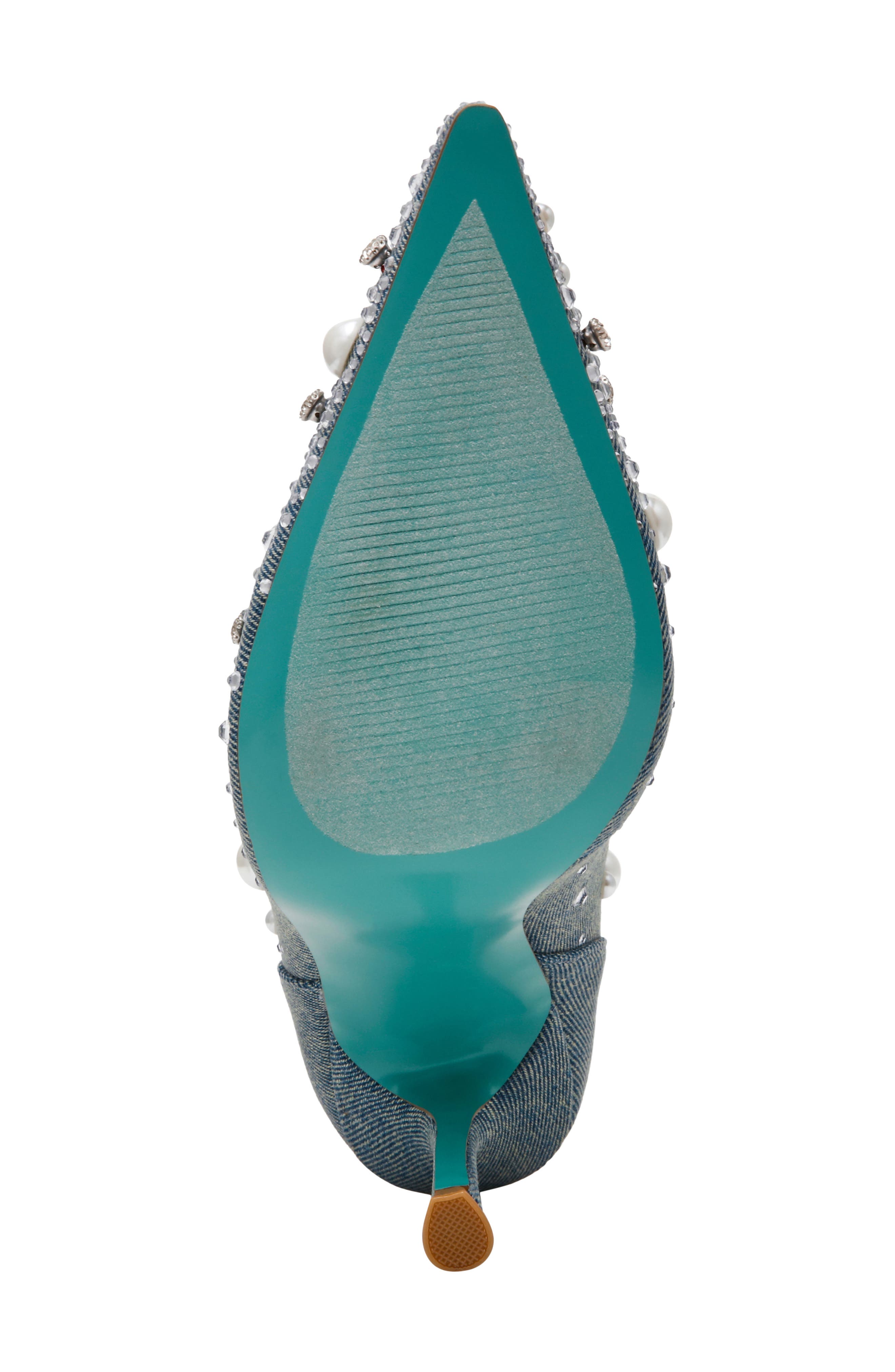 Rocko Embellished Bootie, Alternate, color, DENIM