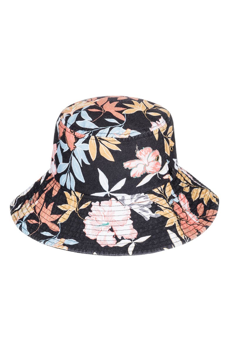 Roxy Lover in the Sun Cotton Bucket Hat, Main, color,