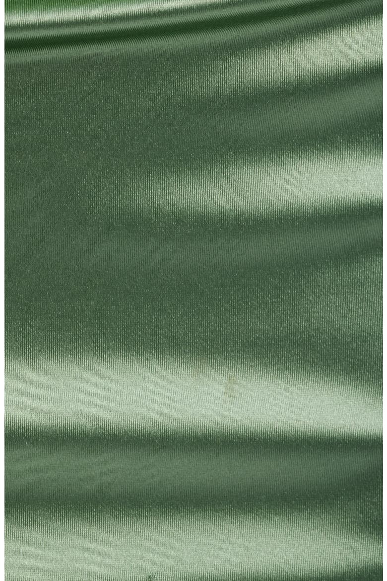 Emma Ruched Tie Strap Satin Gown, Alternate, color, PISTACHIO