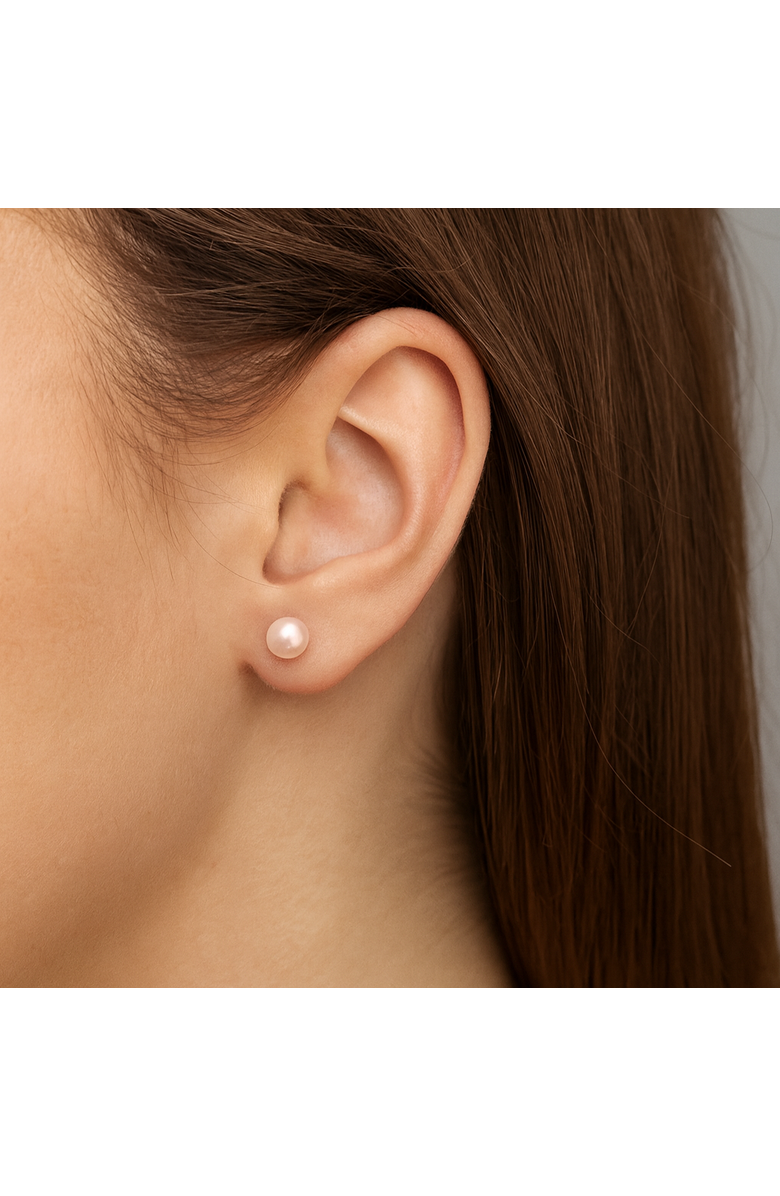 Donatello Gian 3 Pack 14K Yellow Gold Pearl Earrings, Alternate, color, Gold