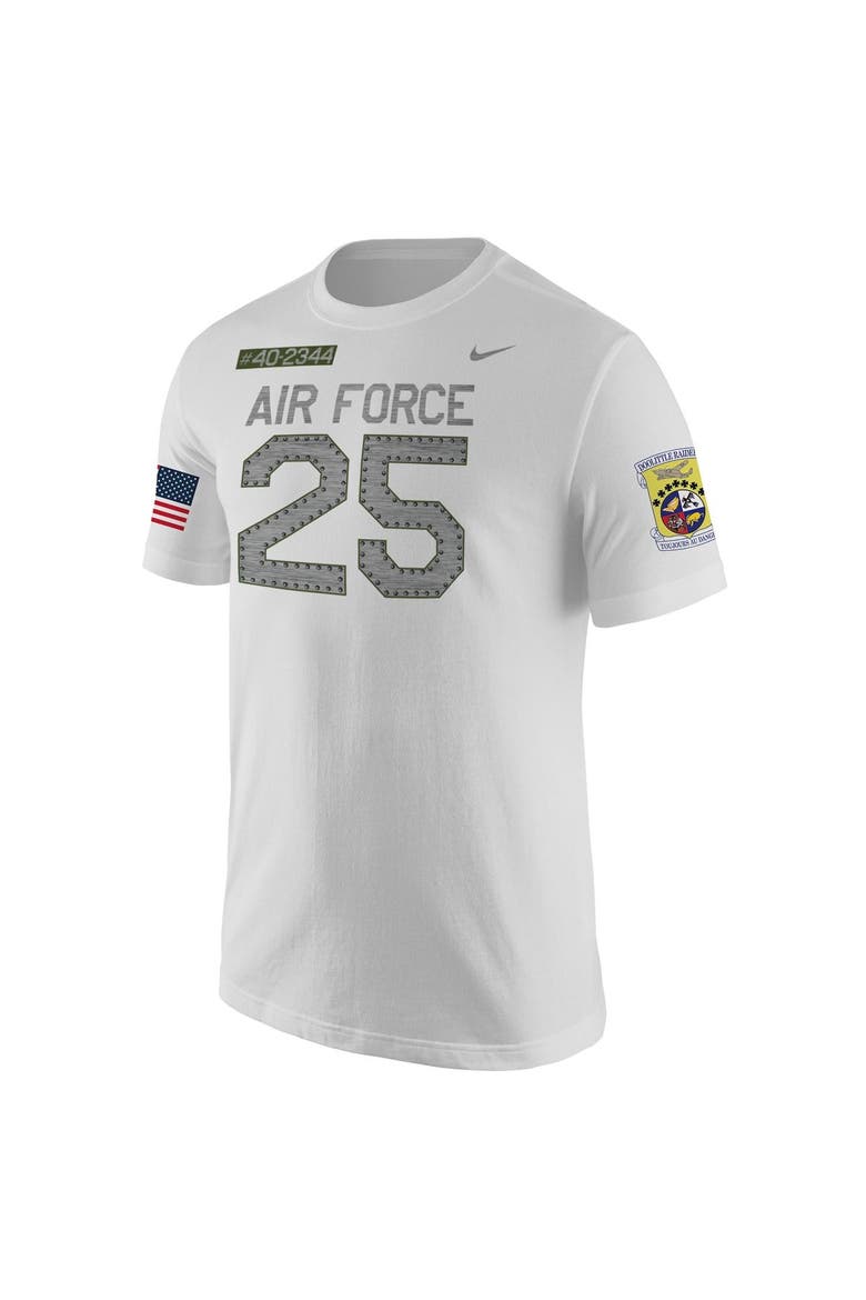 Men's Nike  White Air Force Falcons Rivalry Replica Jersey T-Shirt, Alternate, color, White
