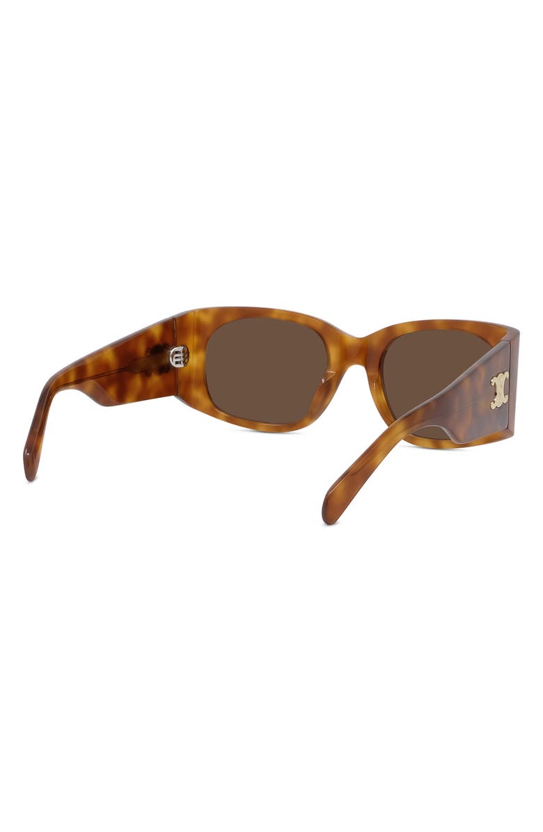 CELINE Triomphe 54mm Rectangular Sunglasses, Alternate, color,