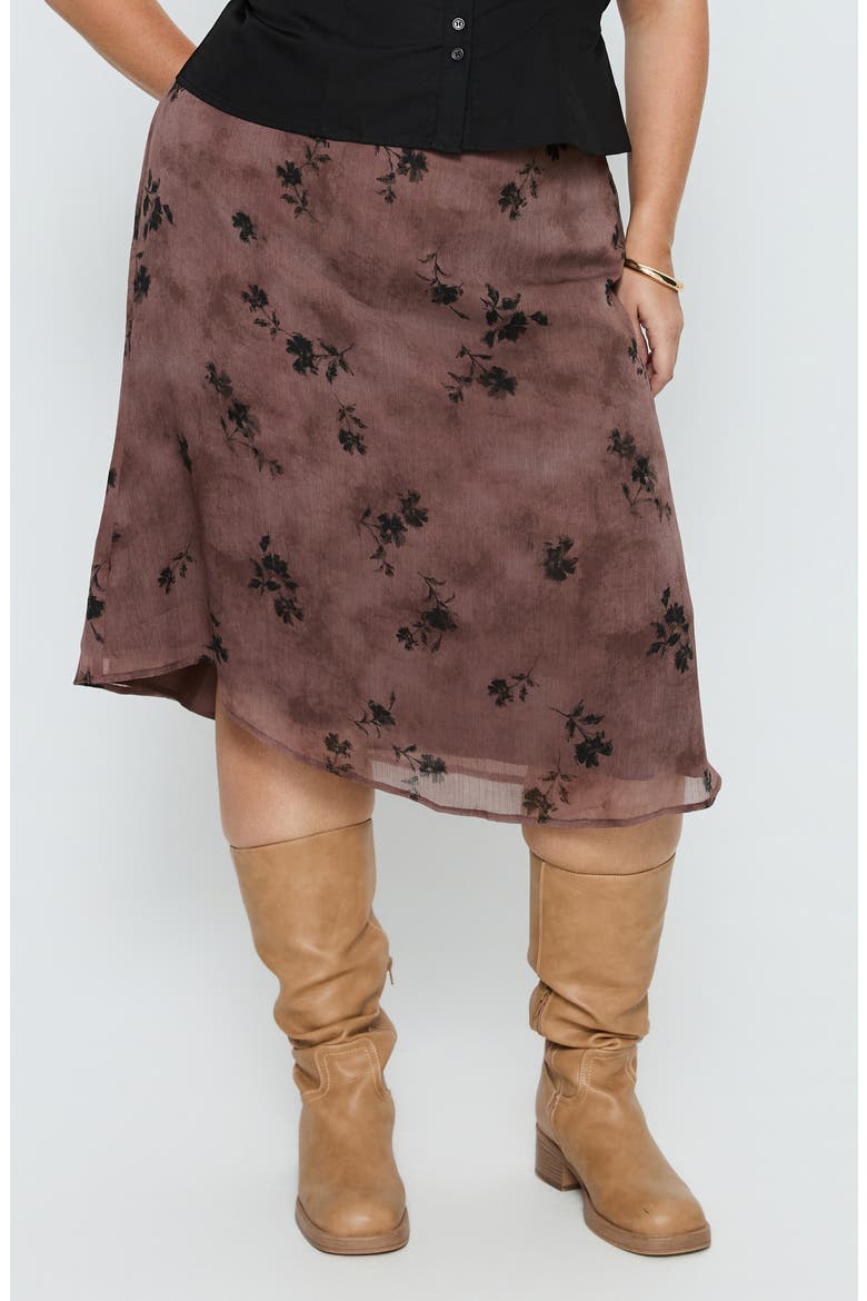 Moses Floral Midi Skirt, Main, color, MULTI