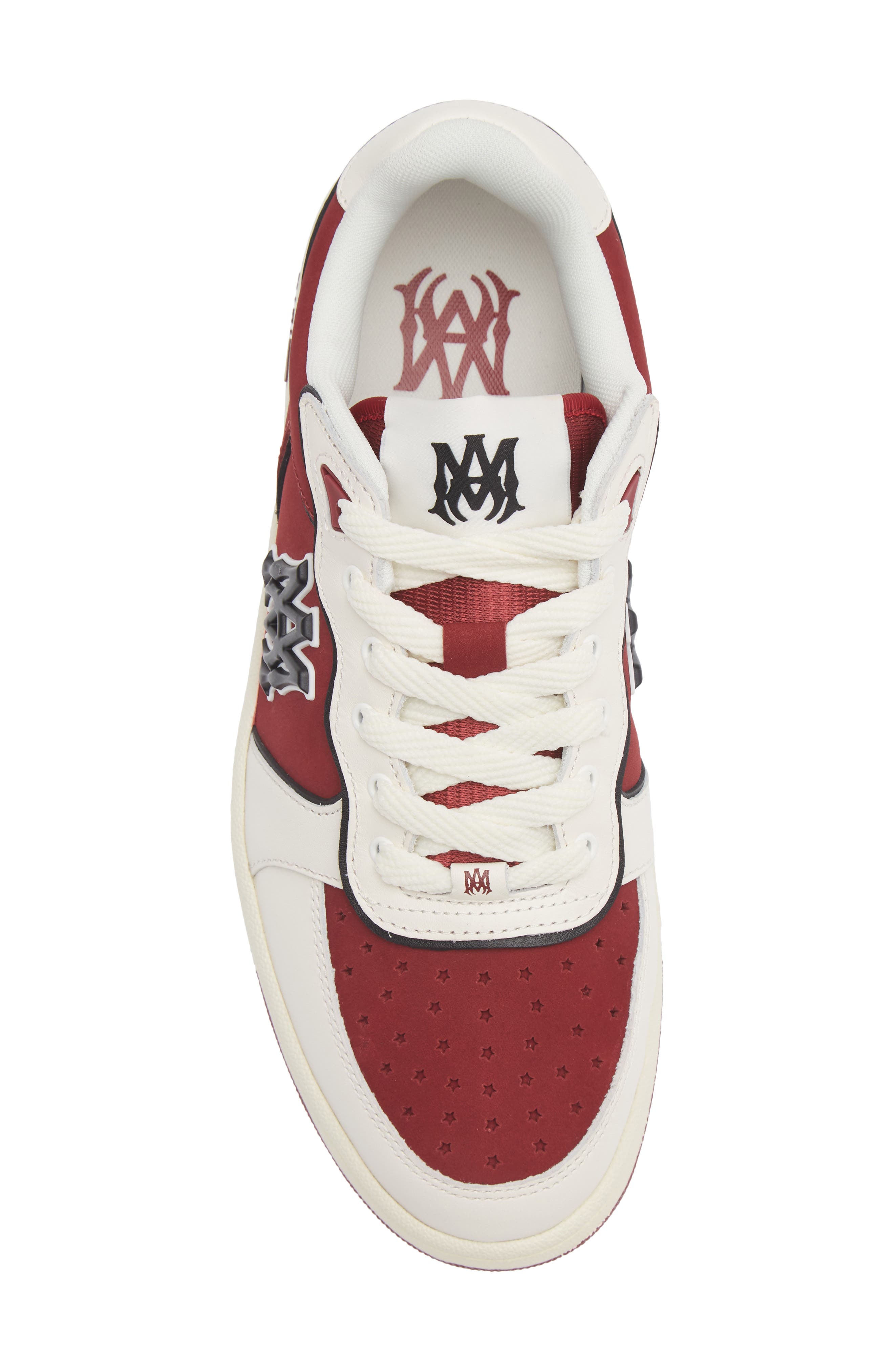 Newport Sneaker, Alternate, color, WHITE BURGUNDY