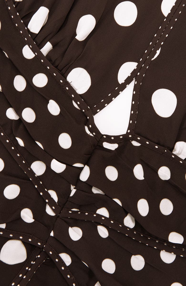 Reiss Nayla Mixed Polka Dot Cover-Up Dress, Alternate, color,