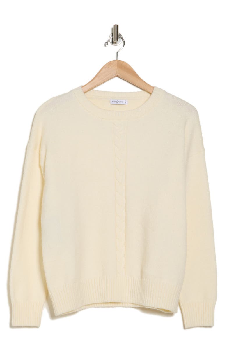 AREA STARS Gilly Cable Knit Sweater, Alternate, color, 