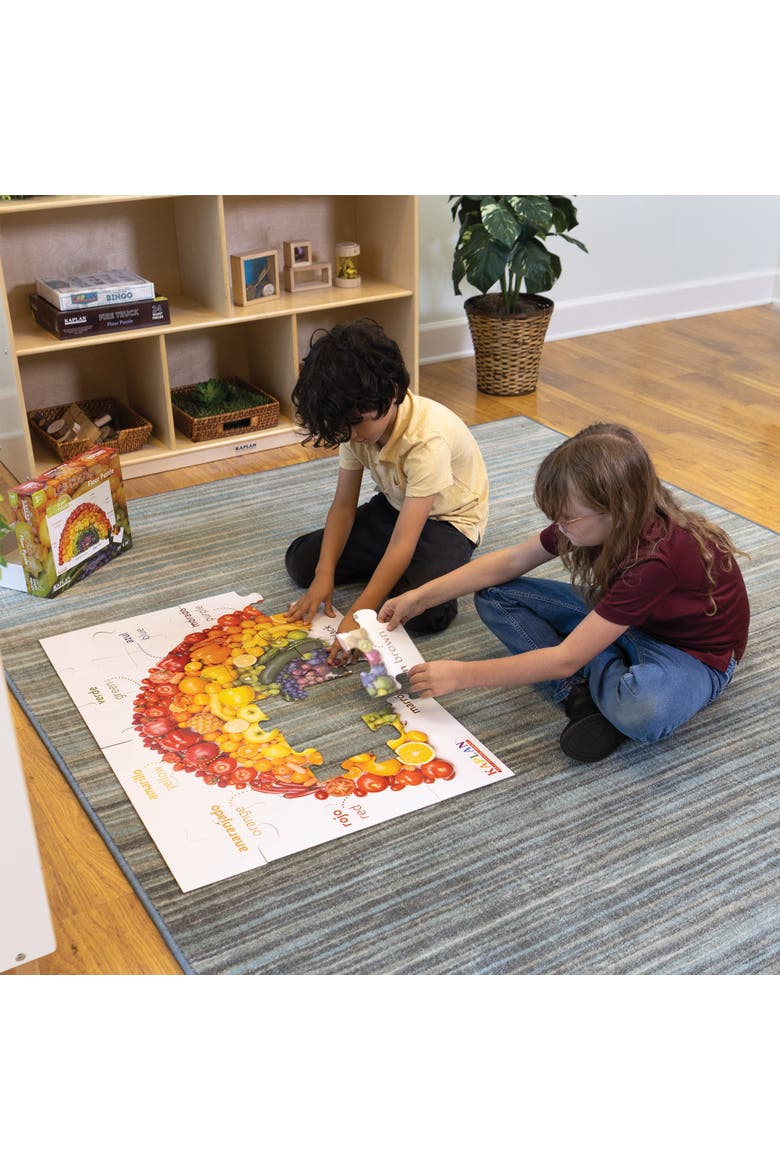 Colors - Los Colores - Bilingual Floor Puzzle - 24 Pieces, Alternate, color, Multicolored
