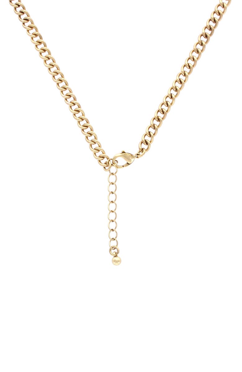 OLIVIA WELLES Rosella Mixed Charm Frontal Necklace, Alternate, color, Burnished Gold / Multi