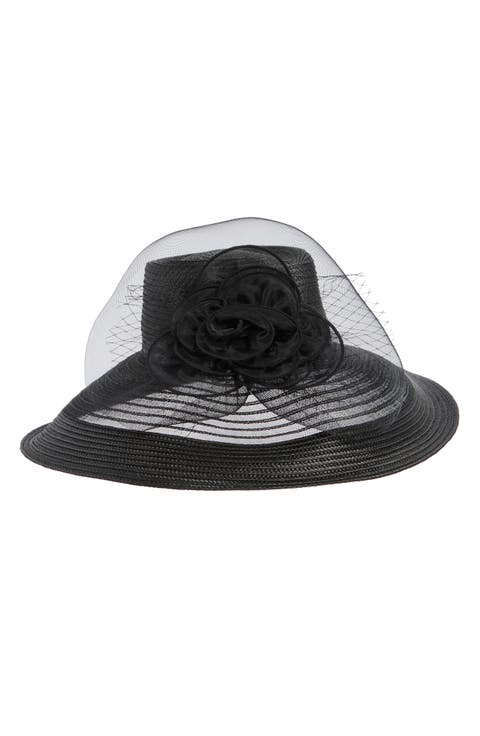 Sheer Edge Wide Brim Fascinator