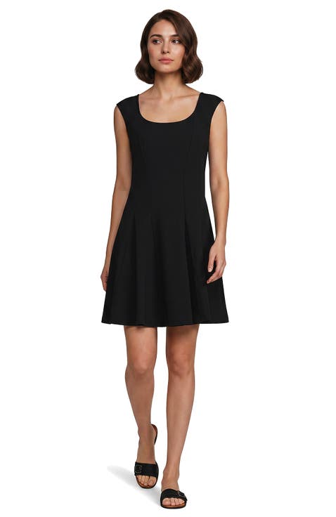 Petite Starfish Scoop Neck Sleeveless Mini Dress