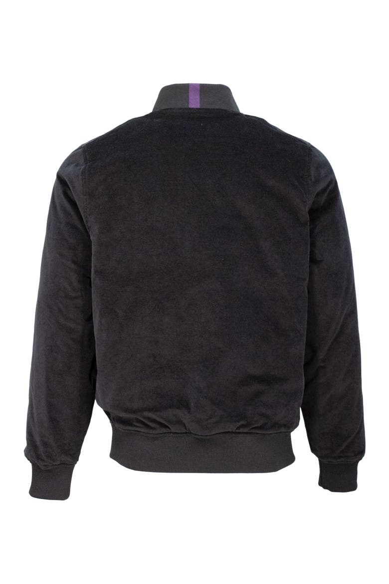Don Velvet Reversible Bomber Jacket, Alternate, color, Black