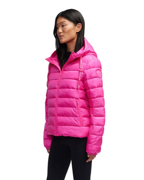Pajar Kateri Light Weight Boxy Puffer In Pink Glo