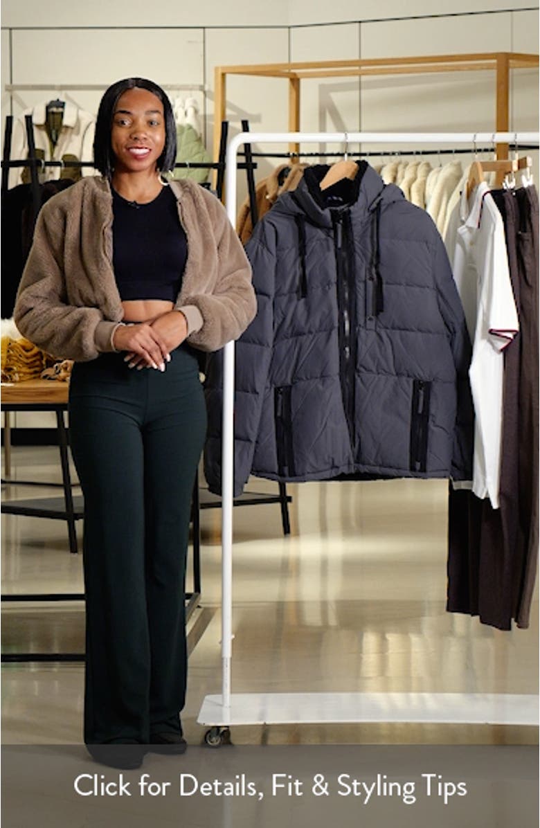 Marc New York Hubble Faux Fur Collar Water Resistant Puffer Coat