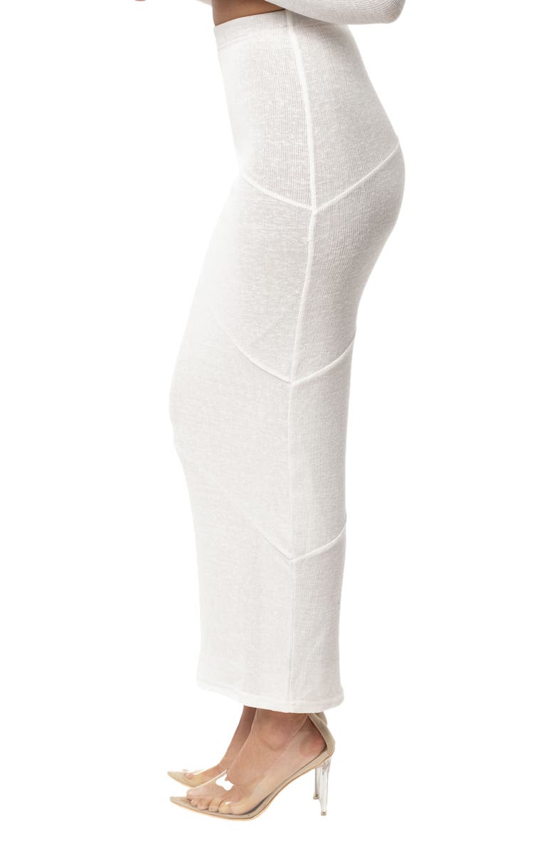 JLUXLABEL All About You Long Sleeve Crop Top & Skirt, Alternate, color, Ivory