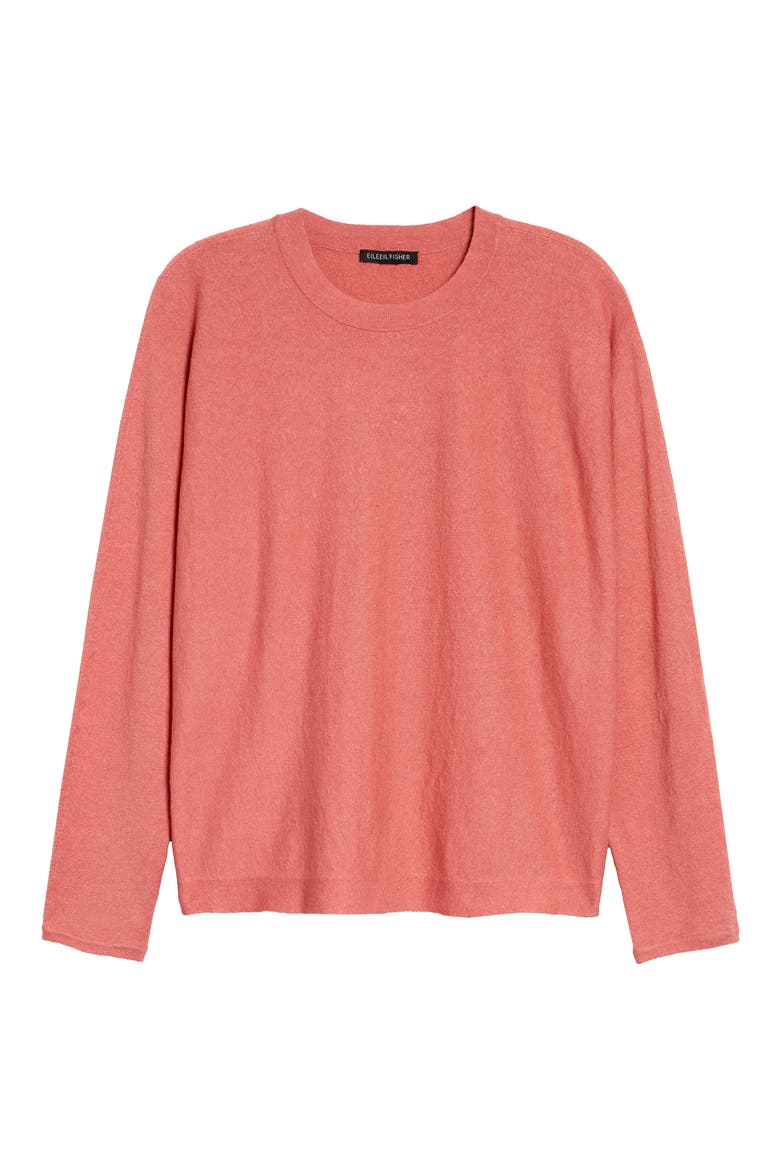 Organic Linen Blend Boxy Top, Main, color, BRIGHT SANDSTONE