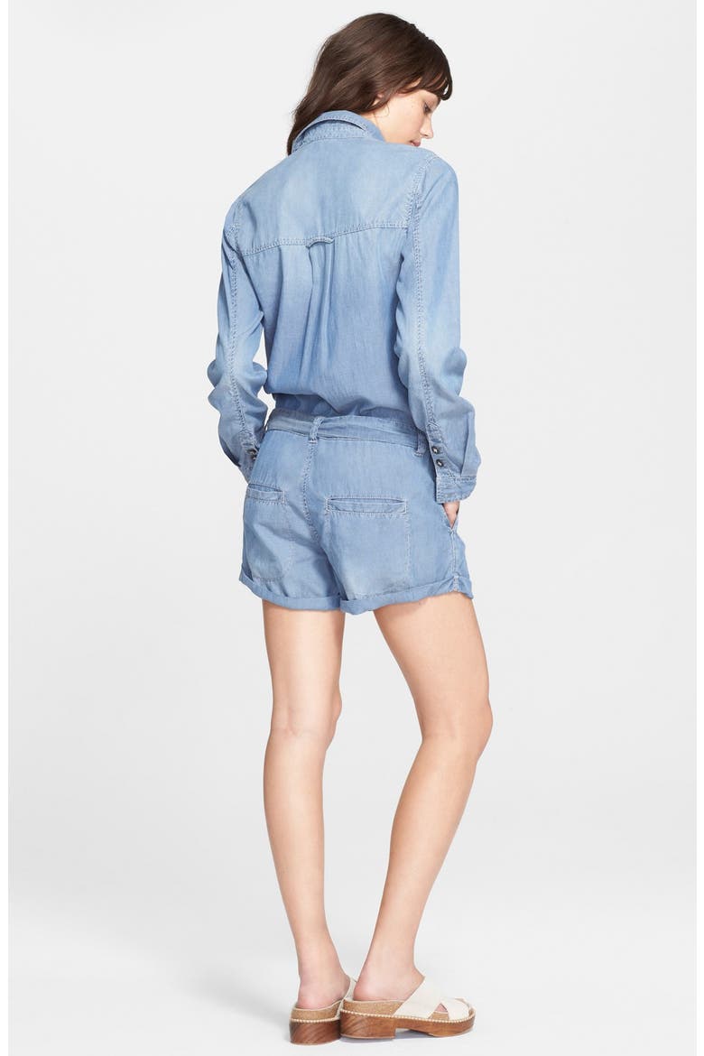 Chambray Romper, Alternate, color, CHAMBRAY